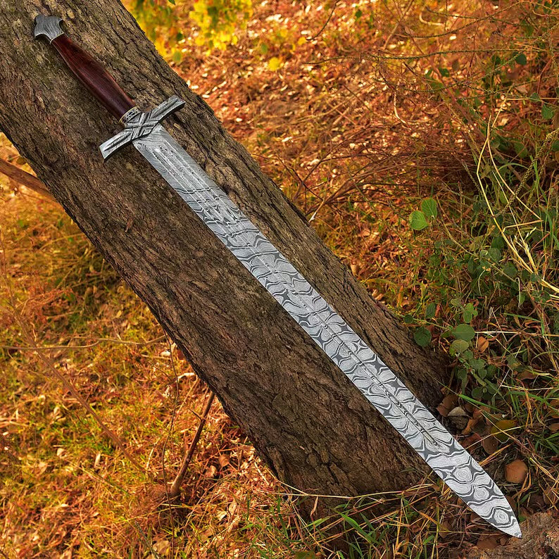 Custom Handmade Damascus Steel vikings retailer Sword