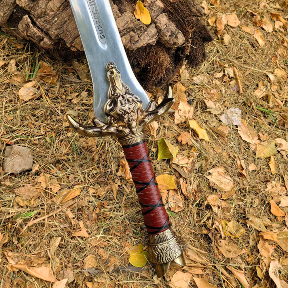 Atlantean Replica Sword Handmade Conan The Barbarian Father Sword With Sheath