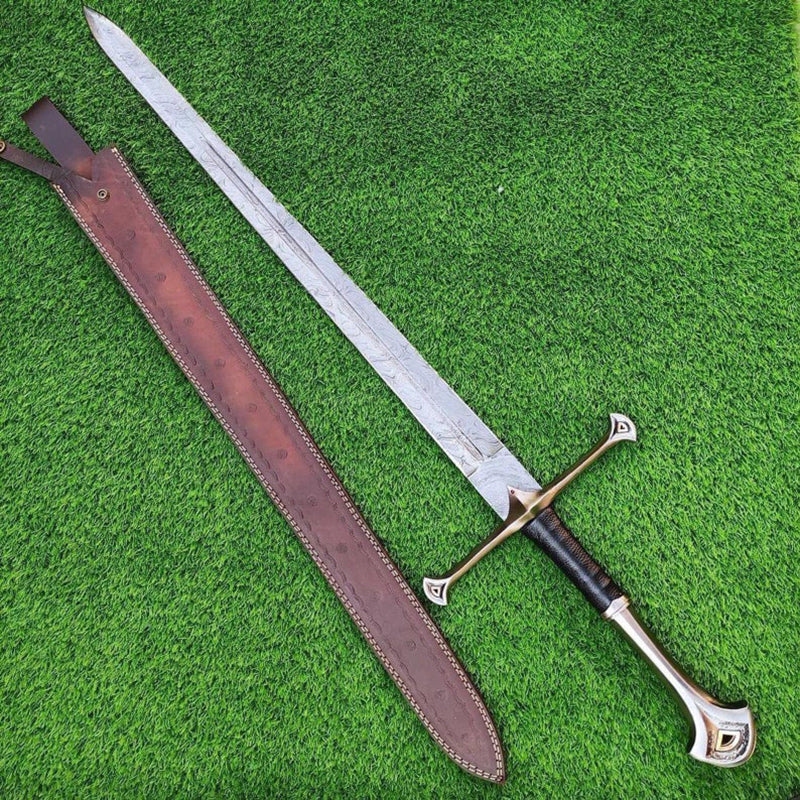 Real Medieval Viking Sword VS-001 | Damascus Steel Handmade Sword