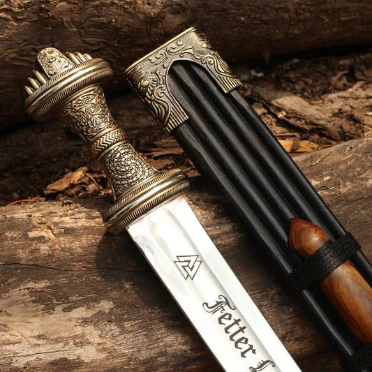 Custom Handmade Replica Fetter Lane Sword With Scabbard