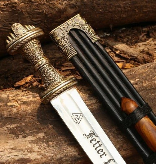 Custom Handmade Replica Fetter Lane Sword With Scabbard