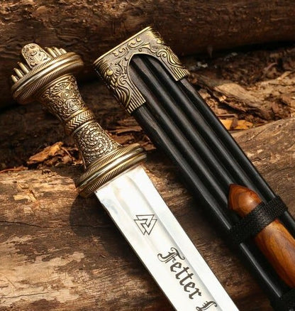 Custom Handmade Replica Fetter Lane Sword With Scabbard