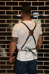 Personalised Leather Apron with pockets for drinks (BBQ, Barbecue, Grill, Kitchen, Woodwork, Chef, Butcher, Handcraft, Gift,Grilling Master)