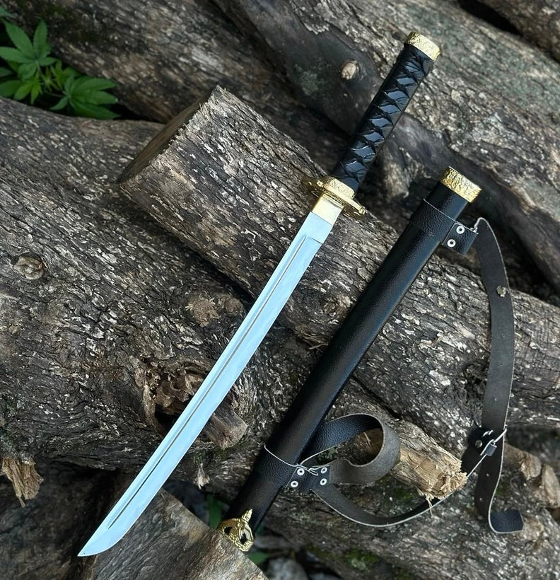 Custom Katana Sword Stainless Steel Blade Sharp Edge With Scabbard