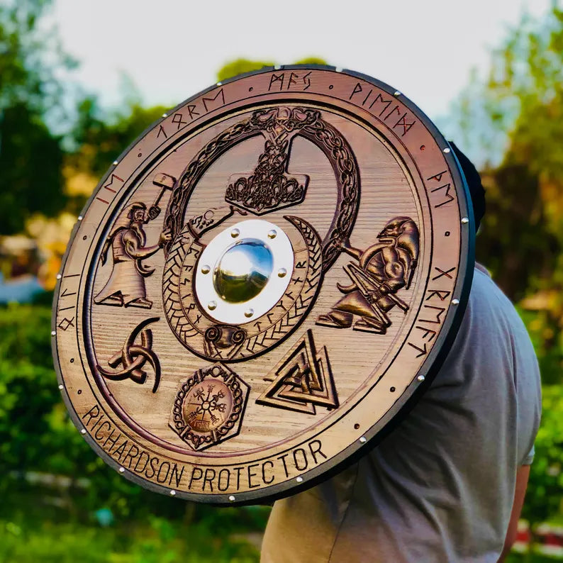 Custom Viking Wooden Shield