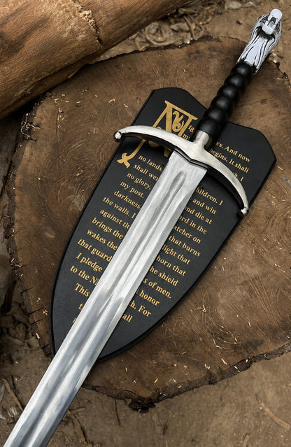 Custom Handmade Longclaw Replica Sword With Leather Sheath And Wall Mount