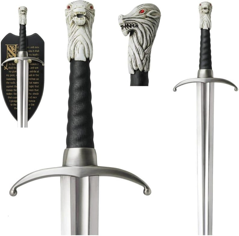 Custom Handmade Longclaw Replica Sword With Leather Sheath And Wall Mount