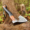 Custom Norse Viking Axe Hand Crafted Nordic Axe With Sheath