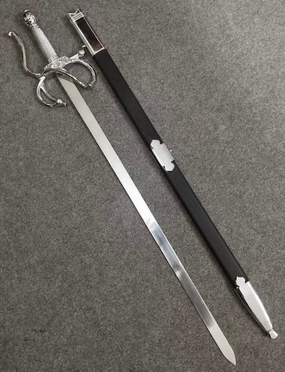 Custom Handmade Zorro Rapier Sword Raplica Stainless Steel Blade With Scabbard