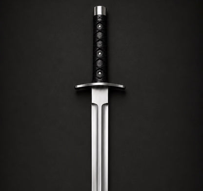 Custom Handmade Classic Medieval Sword High Carbon Steel Blade With Leather Sheath
