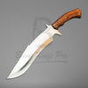 Custom Hunting Bowie Knife 440c Steel Blade Sharped Edge Full Tang Wood Handle With Knife Sheath VK-221