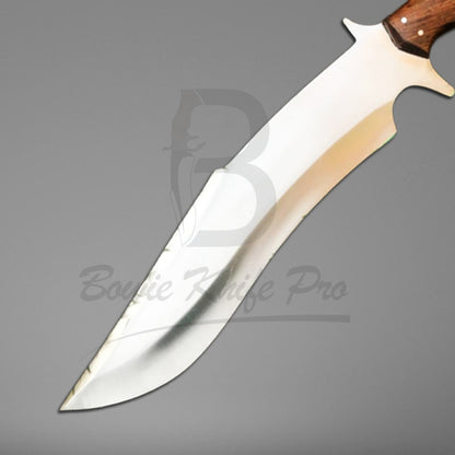 Custom Hunting Bowie Knife 440c Steel Blade Sharped Edge Full Tang Wood Handle With Knife Sheath VK-221