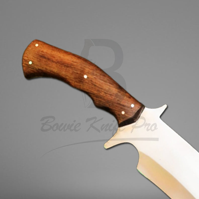 Custom Hunting Bowie Knife 440c Steel Blade Sharped Edge Full Tang Wood Handle With Knife Sheath VK-221