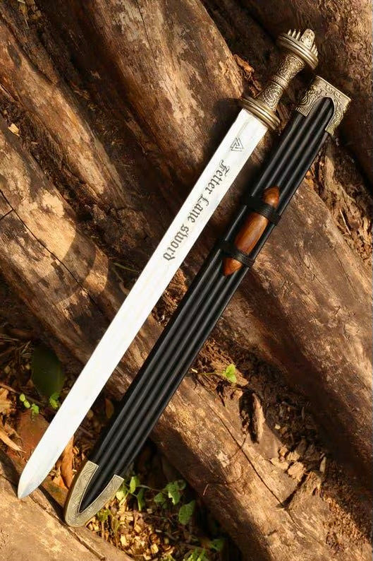 Custom Handmade Replica Fetter Lane Sword With Scabbard
