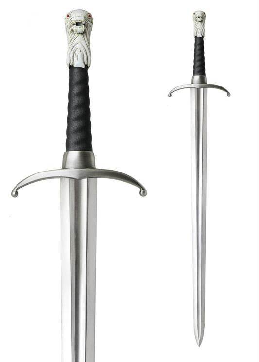 Custom Handmade Longclaw Replica Sword With Leather Sheath And Wall Mount
