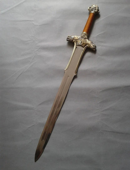 Pair Of Conan Destroyer Father's Sword Atlantean Sword King Cosplay With Leather Sheath