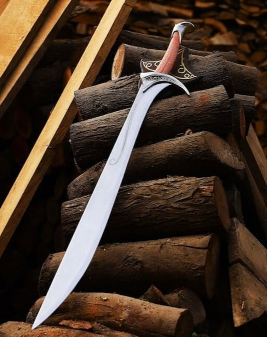 Custom Handmade Steel Sword Fantasy Sword With Wall Mount