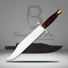 Bowie Knife Pro Brass Guard And Pommel Leather Handle Stainless Steel Blade With Knife Sheath VK-219