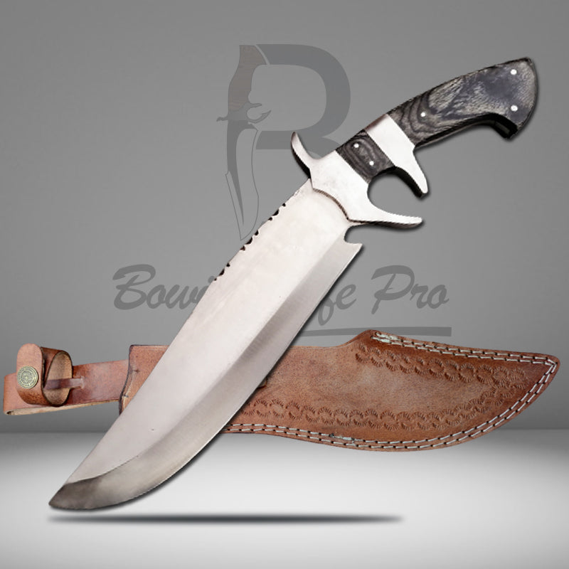 Hunting Knife Kukri Knife Style Sub Hilt Bowie Knife Steel Blade And Guard Wood Handle With Knife Sheath VK-217