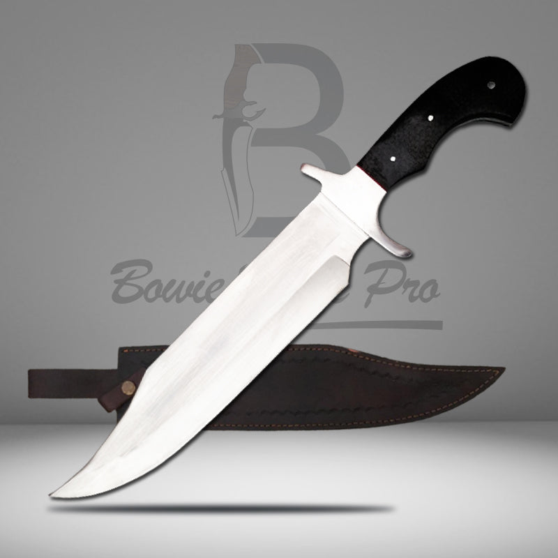 Bowie Knife Pro Full Tang Stainless Steel Blade And Guard Bull Horn Handle With Knife Sheath VK-216