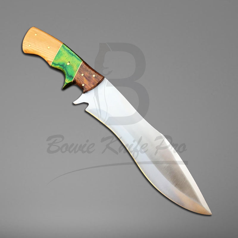 Hunting Knife Stainless Steel Blade Full Tang Mixed Wood Handle With Knife Sheath VK-220