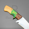 Hunting Knife Stainless Steel Blade Full Tang Mixed Wood Handle With Knife Sheath VK-220