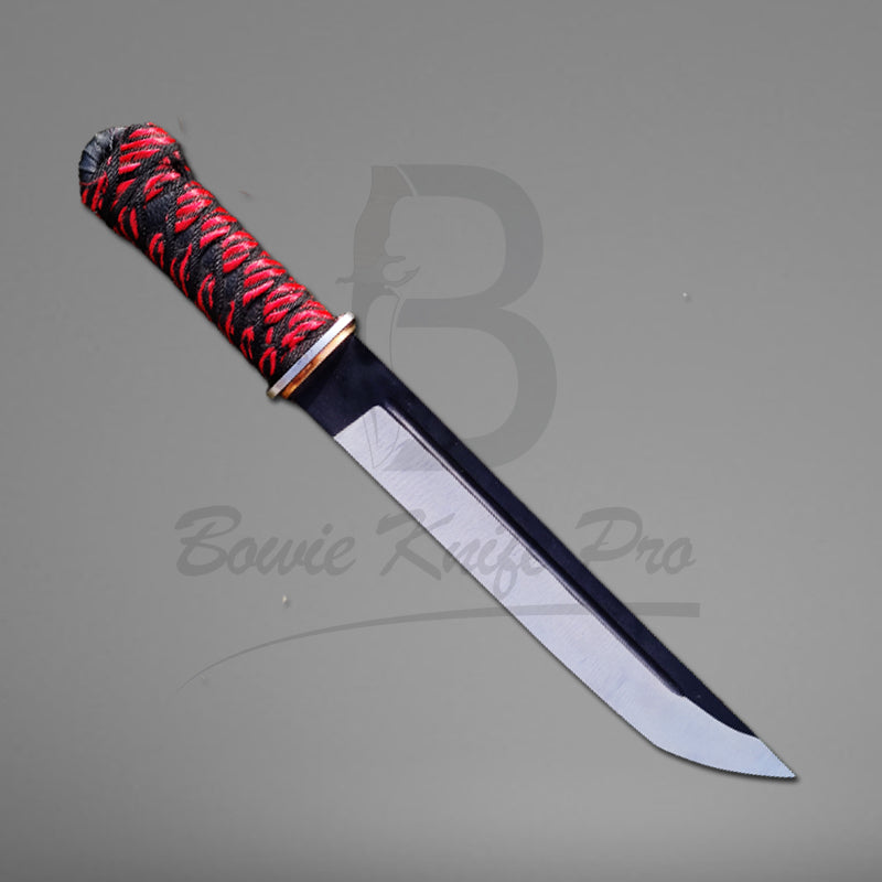 Custom Handmade Hunting Knife Full Tang High Carbon Steel Blade Wrap Paracord Handle With Knife Sheath VK-225