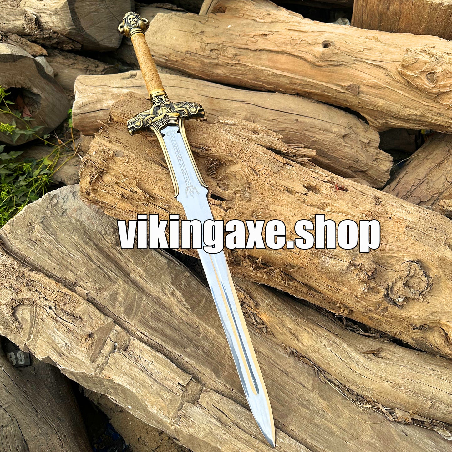 Conan Atlantean Sword - The Barbarian Replica Sword With Leather Sheath