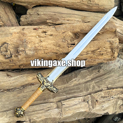 Conan Atlantean Sword - The Barbarian Replica Sword With Leather Sheath