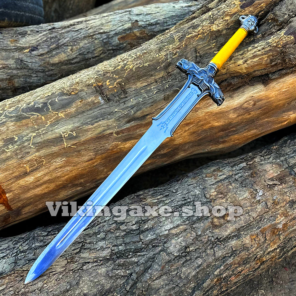 Conan Atlantean Sword - The Barbarian Replica Sword With Leather Sheath
