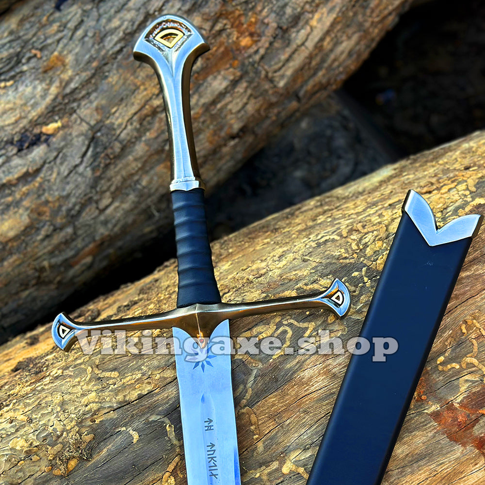 ANDURIL NARSIL Sword - Battle Ready Sword - LOTR Sword - King Aragorn Sword With Scabbard