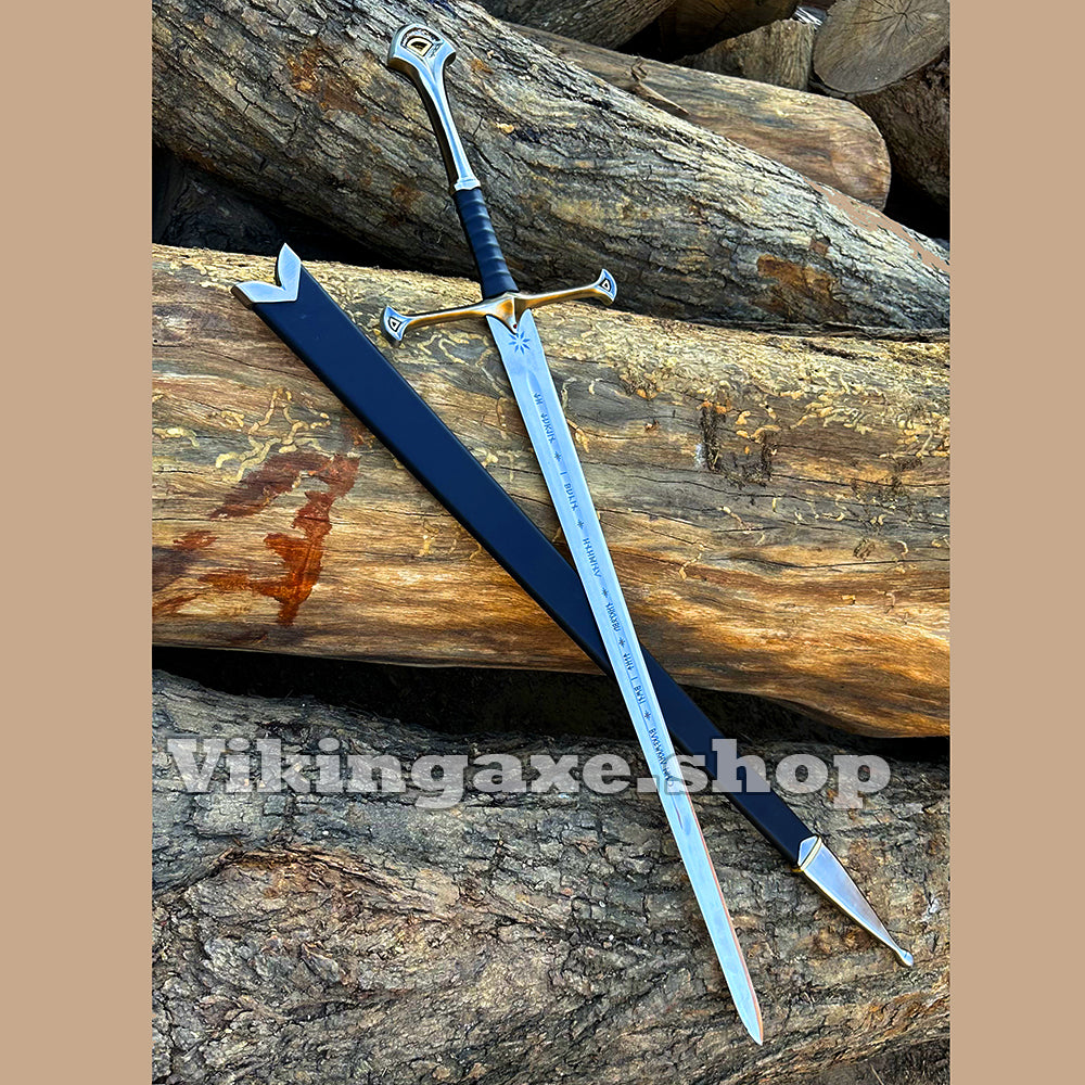 ANDURIL NARSIL Sword - Battle Ready Sword - LOTR Sword - King Aragorn Sword With Scabbard