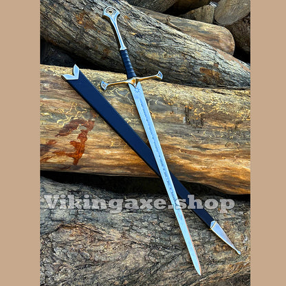 ANDURIL NARSIL Sword - Battle Ready Sword - LOTR Sword - King Aragorn Sword With Scabbard