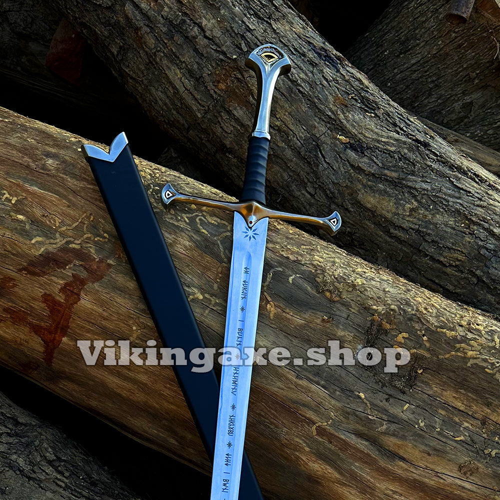 ANDURIL NARSIL Sword - Battle Ready Sword - LOTR Sword - King Aragorn Sword With Scabbard
