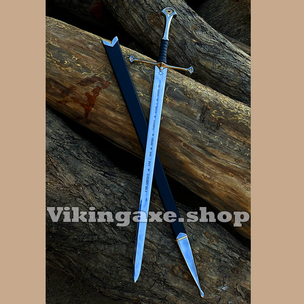 ANDURIL NARSIL Sword - Battle Ready Sword - LOTR Sword - King Aragorn Sword With Scabbard