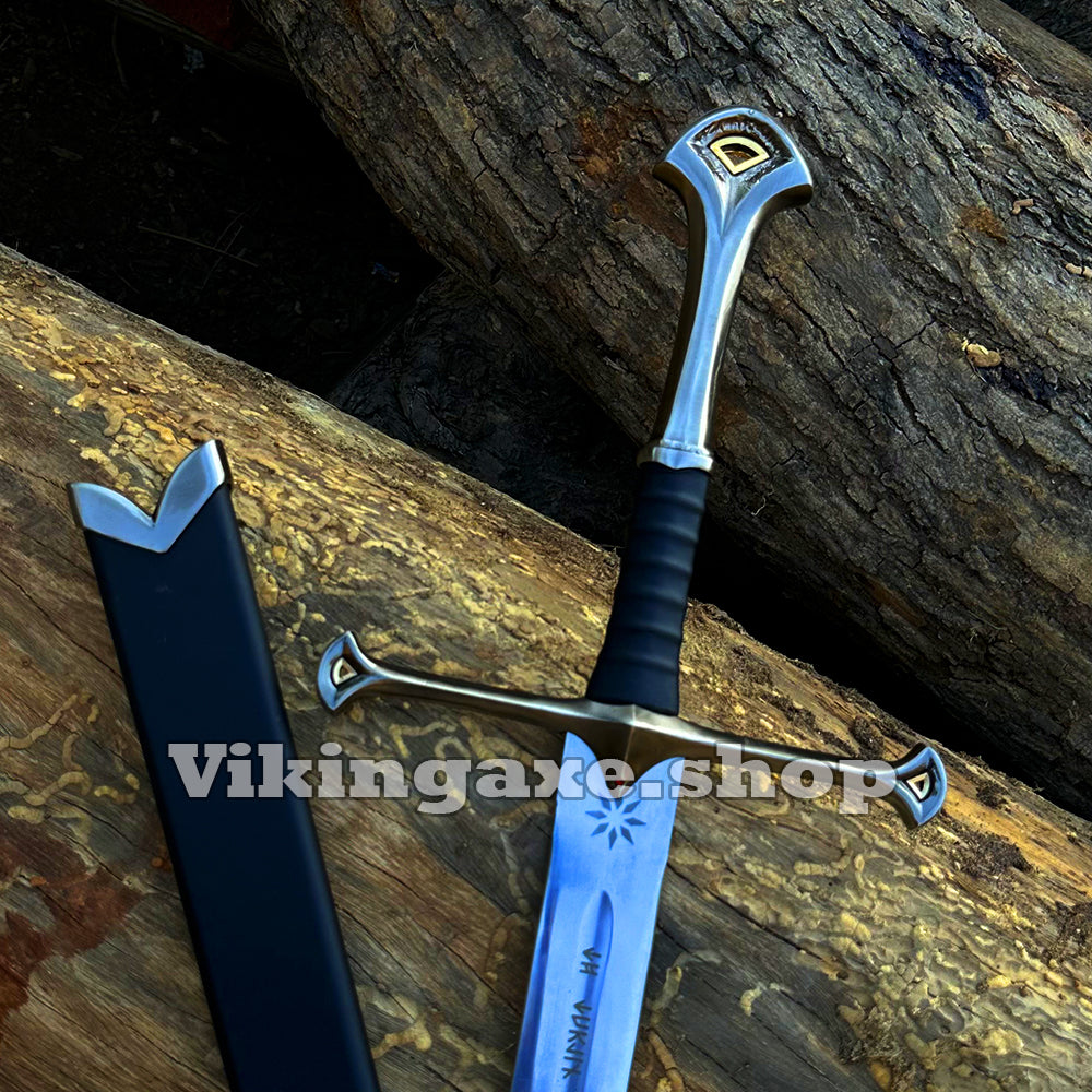 ANDURIL NARSIL Sword - Battle Ready Sword - LOTR Sword - King Aragorn Sword With Scabbard