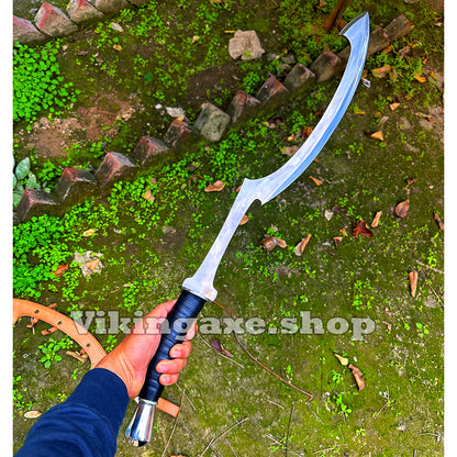 Khopesh Egyptian Sword | Steel Blade - Handle Leather Wrap With Leather Sheath