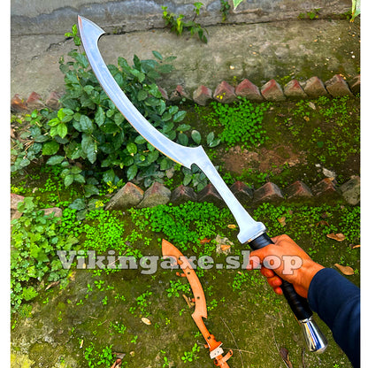 Khopesh Egyptian Sword | Steel Blade - Handle Leather Wrap With Leather Sheath