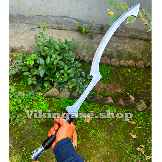 Khopesh Egyptian Sword | Steel Blade - Handle Leather Wrap With Leather Sheath