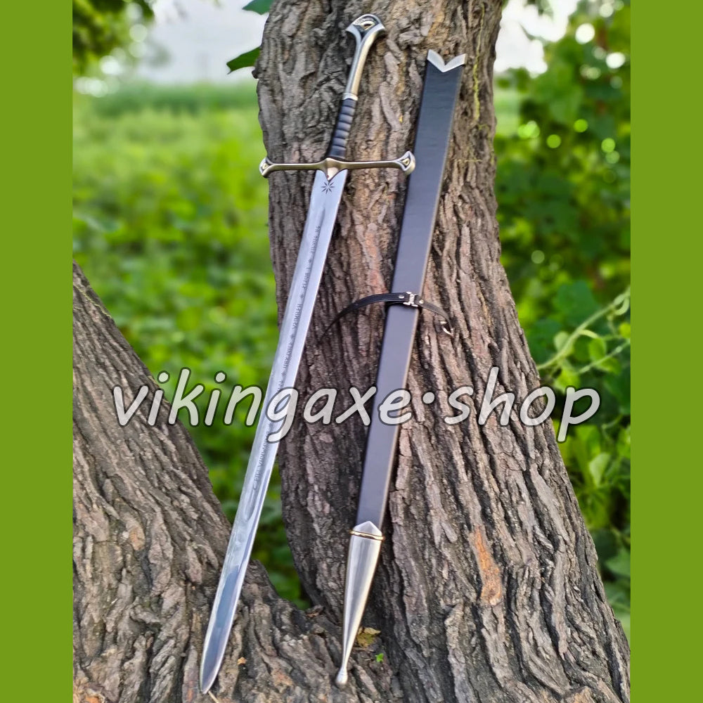 ANDURIL NARSIL Sword - Battle Ready Sword - LOTR Sword - King Aragorn Sword With Scabbard