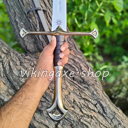 ANDURIL NARSIL Sword - Battle Ready Sword - LOTR Sword - King Aragorn Sword With Scabbard