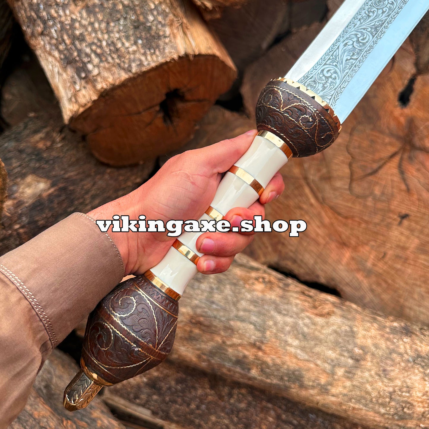 Master Sword | Roman Gladius Sword | Hand Engraved Sword With Leather Sheath