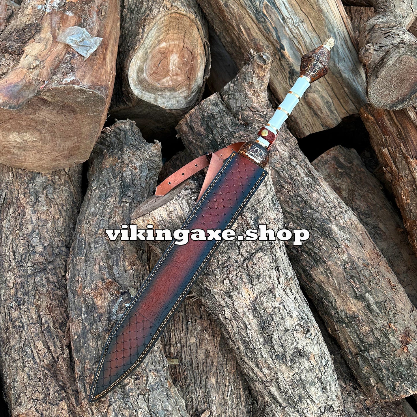 Master Sword | Roman Gladius Sword | Hand Engraved Sword With Leather Sheath