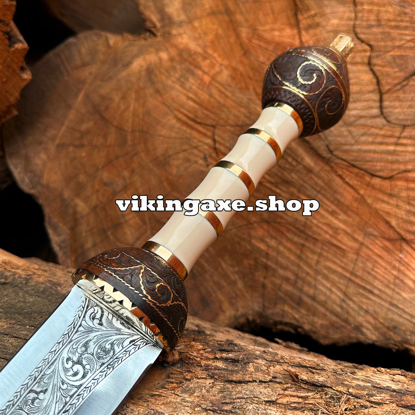 Master Sword | Roman Gladius Sword | Hand Engraved Sword With Leather Sheath