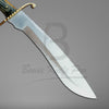 Hunting Knife Steel Blade Wood Handle Brass Guard And Pommel With Knife Sheath VK-211