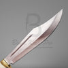 Bowie Knife Pro Steel Blade Bone Handle Brass Guard And Pommel With Knife Sheath VK-215