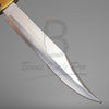 Hunting Bowie Knife Sharped Edge Stainless Steel Blade Brass Guard Wood Handle With Knife Sheath VK-204