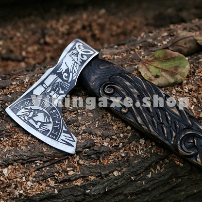 Handmade Viking Axe | Engraved Handle VK-065