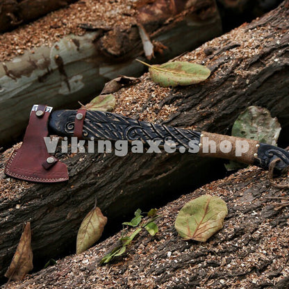 Handmade Viking Axe | Engraved Handle VK-065