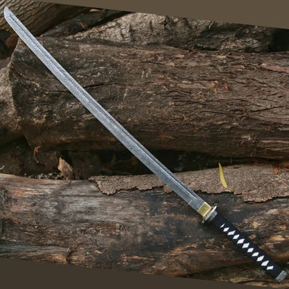 Damascus Steel Viking Katana Sword With Scabbard VS-008